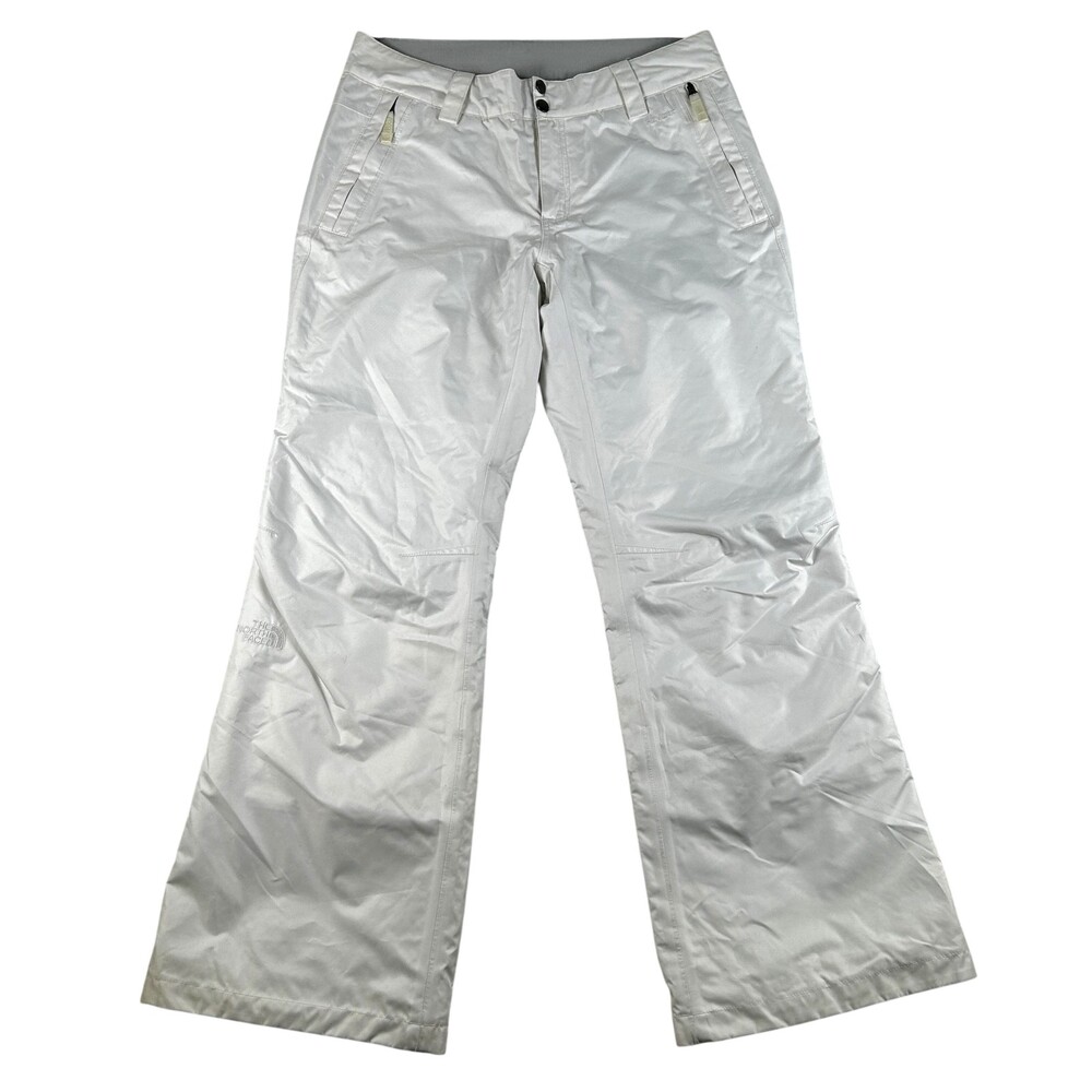 The North Face Snow Pants Womens Medium White HyVent Insulated Ski Waterproof